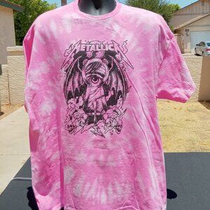 Metallica Pick Tie Dye Graphic T-Shirt – Unisex
